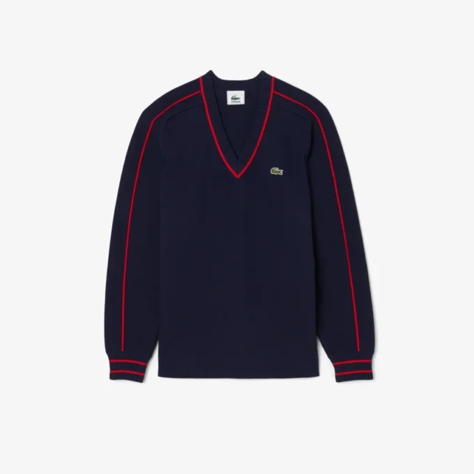 Men’s Archive Edition Striped V-Neck Sweater