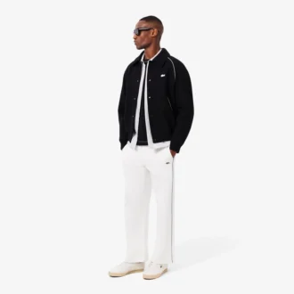 Men’s Badge Accent Wool Varsity Jacket