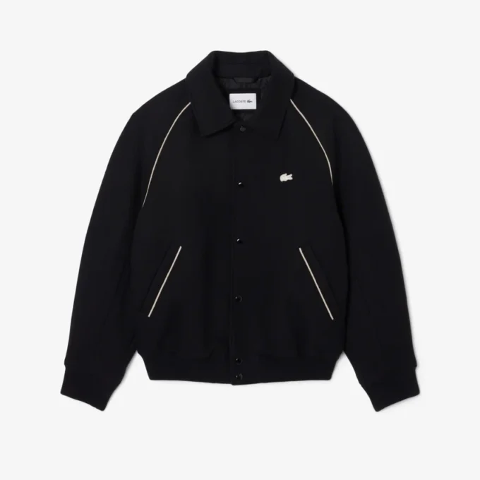 Men’s Badge Accent Wool Varsity Jacket