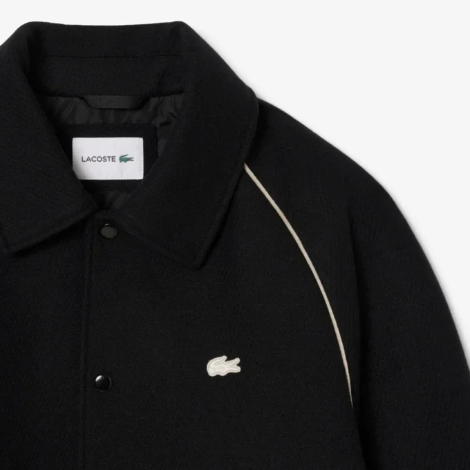 Men’s Badge Accent Wool Varsity Jacket