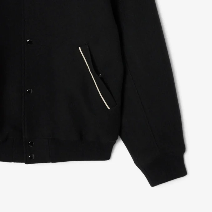 Men’s Badge Accent Wool Varsity Jacket