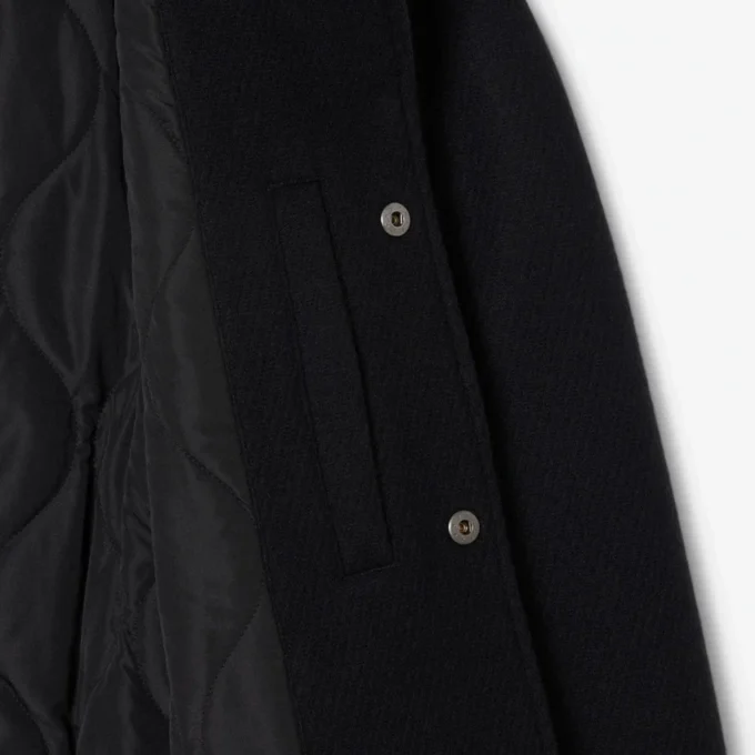 Men’s Badge Accent Wool Varsity Jacket