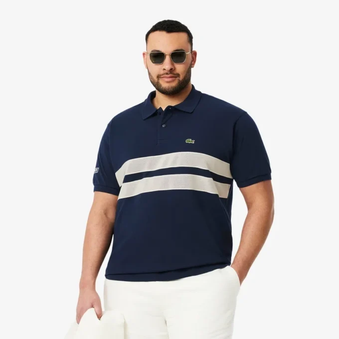 Men’s Bold Stripes Classic Fit L.12.12 Polo