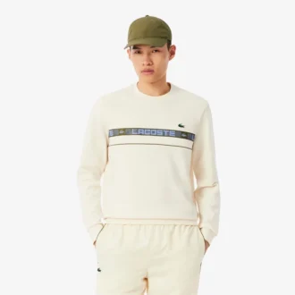Men’s Branded Stripe Tennis Sweatshirt