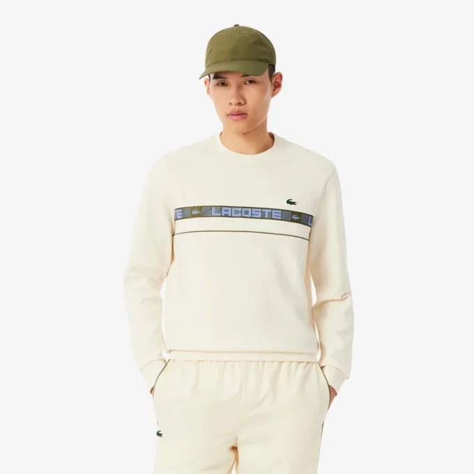 Men’s Branded Stripe Tennis Sweatshirt