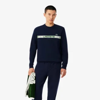 Men’s Branded Stripe Tennis Sweatshirt