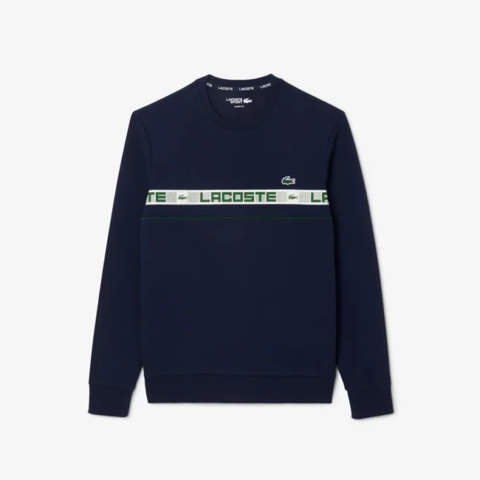 Men’s Branded Stripe Tennis Sweatshirt