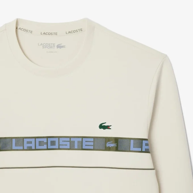 Men’s Branded Stripe Tennis Sweatshirt