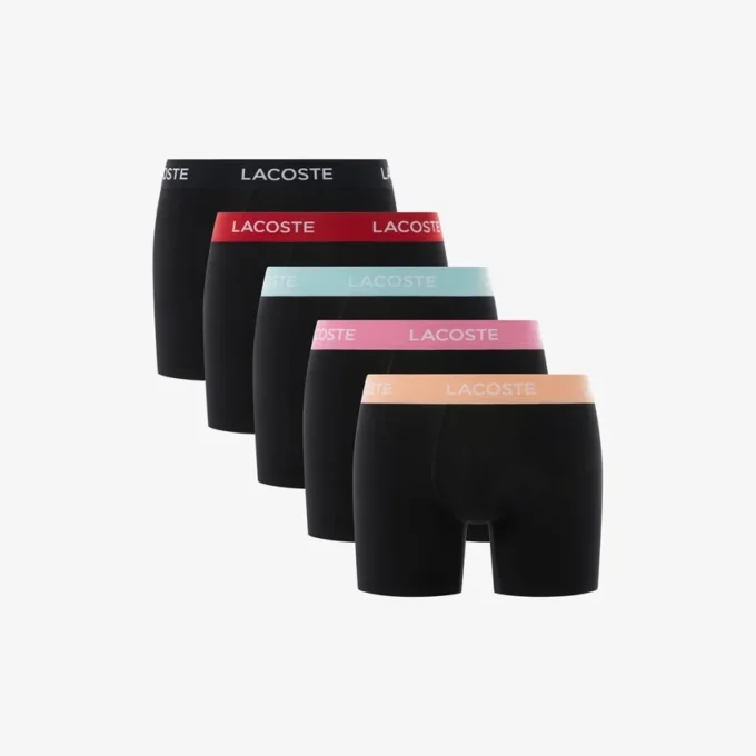 Men’s Branded Waist Boxer Briefs 5-Pack