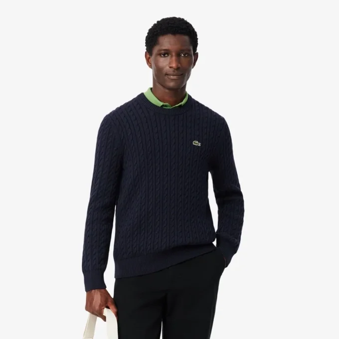 Men’s Cable Knit Cotton Sweater