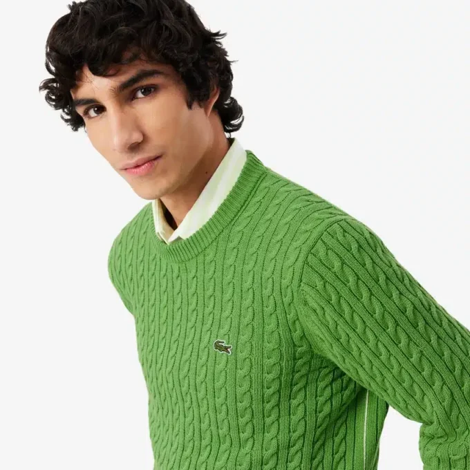 Men’s Cable Knit Cotton Sweater