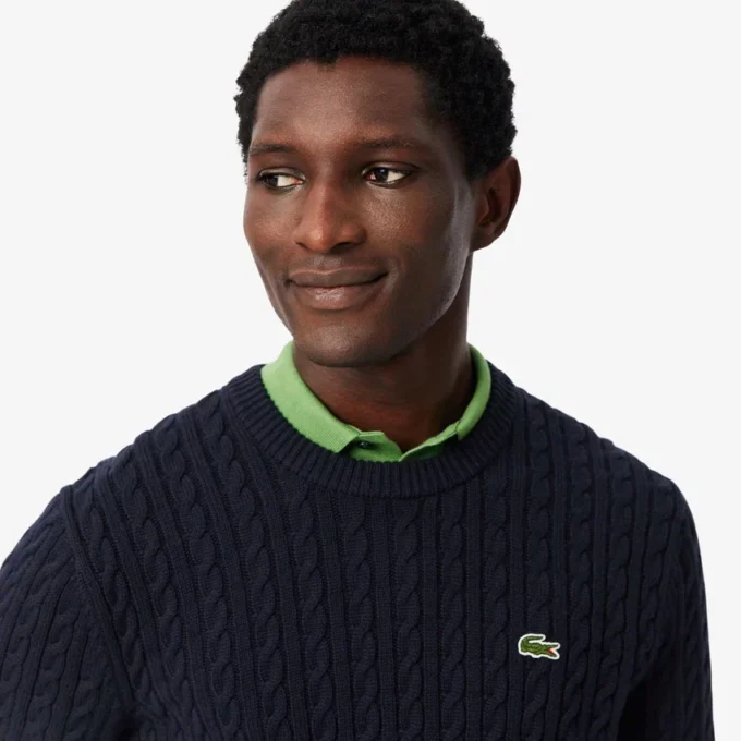 Men’s Cable Knit Cotton Sweater