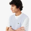 Men’s Cable Knit Cotton Sweater Vest