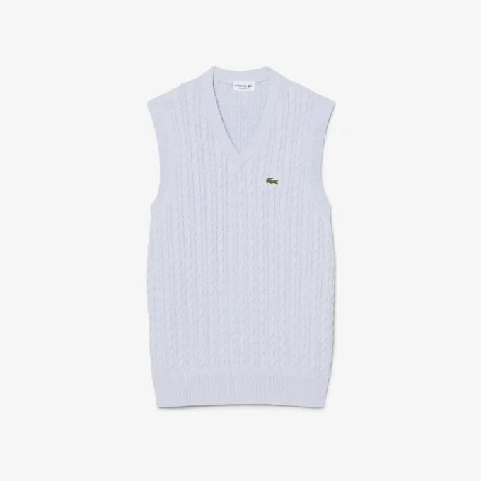 Men’s Cable Knit Cotton Sweater Vest