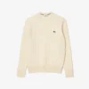 Men’s Cable Knit Wool Crew Neck Sweater