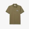 Men’s Classic Fit Embroidered Motif Piqua Polo