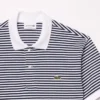Men’s Classic Fit L.12.12 Striped Petit Piqua Polo