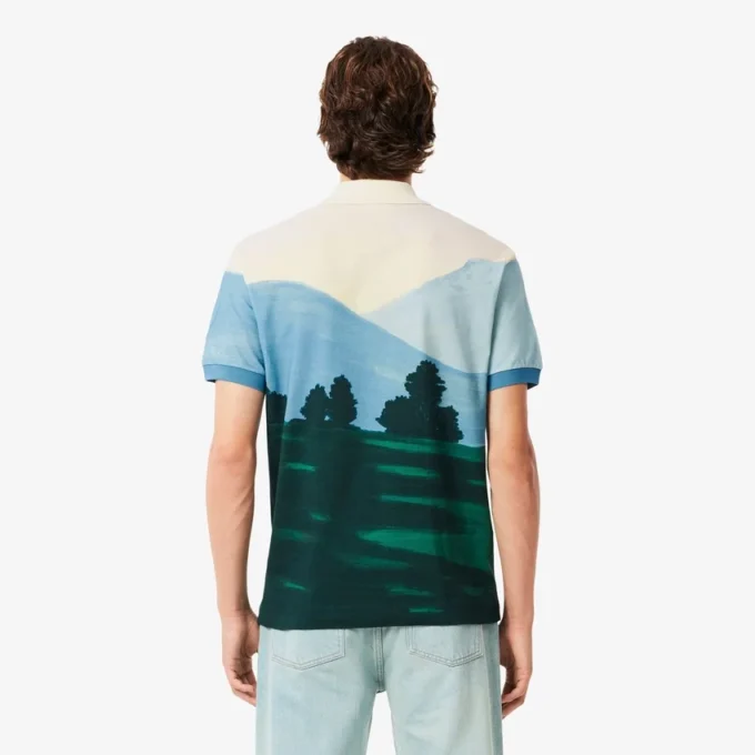 Men’s Classic Fit Printed Petit Piqua Polo