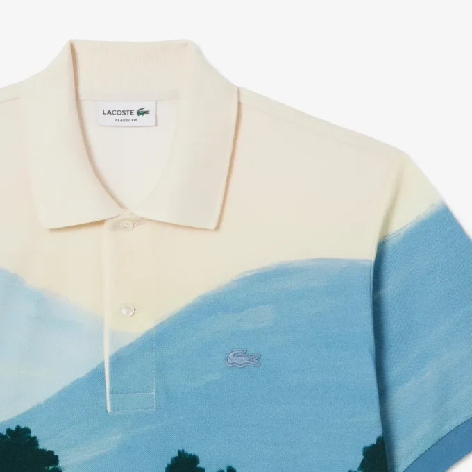 Men’s Classic Fit Printed Petit Piqua Polo