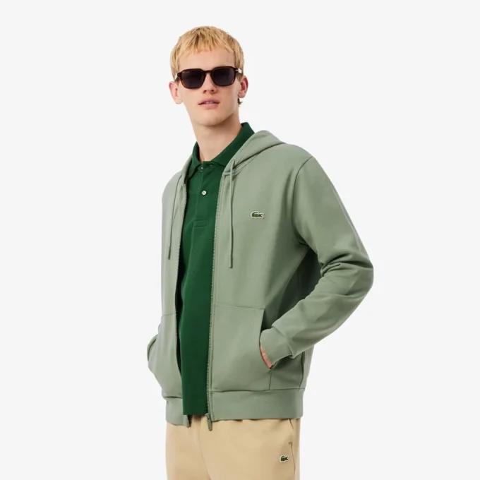 Men’s Classic Fit Zip-Up Fleece Sweatshirt