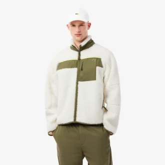 Men’s Colorblock Sherpa Fleece Jacket