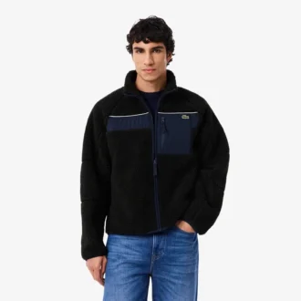 Men’s Colorblock Sherpa Fleece Jacket