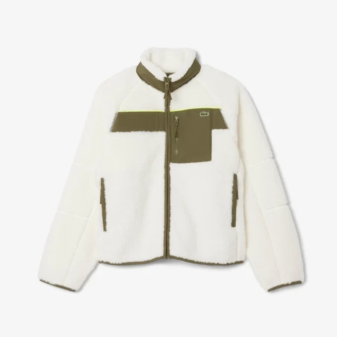 Men’s Colorblock Sherpa Fleece Jacket