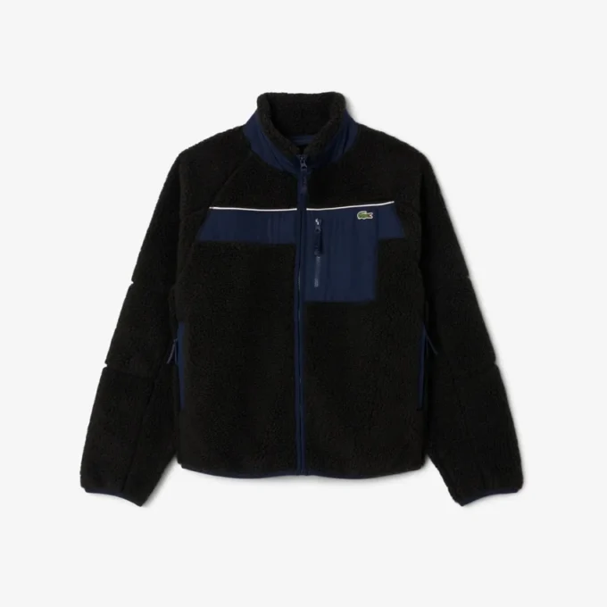 Men’s Colorblock Sherpa Fleece Jacket