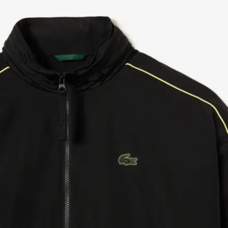 Men’s Contrast Details Water-Resistant Zip-Up Jacket