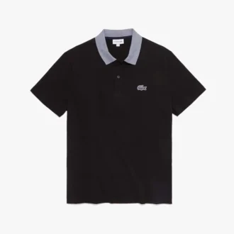 Men’s Contrast Neck Cotton Polo