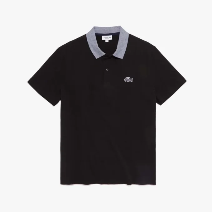 Men’s Contrast Neck Cotton Polo