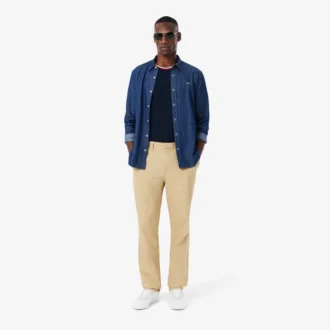 Men’s Contrast Neck Pajama Top