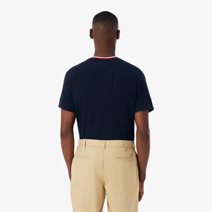 Men’s Contrast Neck Pajama Top