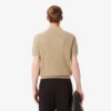 Men’s Cotton Blend Open Polo Collar Sweater