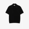 Men’s Cotton Blend Open Polo Collar Sweater