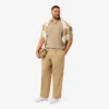 Men’s Cotton Blend Open Polo Collar Sweater