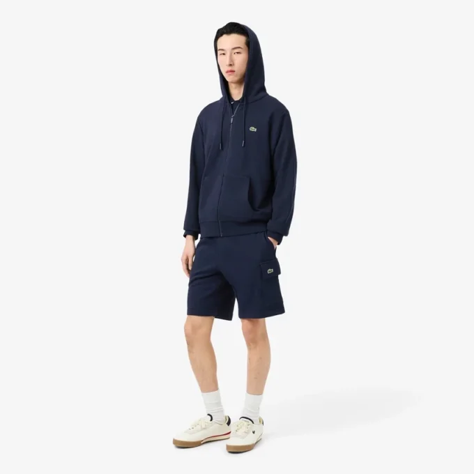 Men’s Cotton Fleece Cargo Shorts
