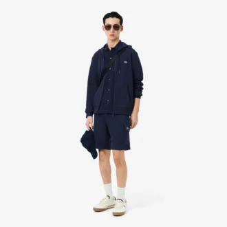 Men’s Cotton Fleece Cargo Shorts