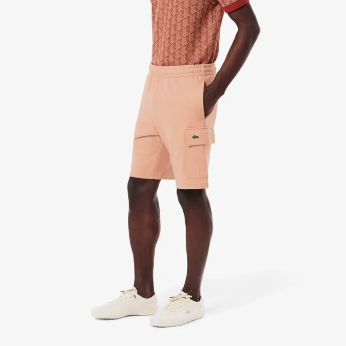 Men’s Cotton Fleece Cargo Shorts