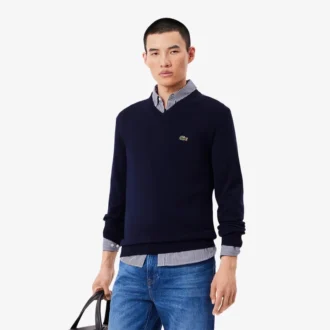 Men’s Cotton V-Neck Sweater
