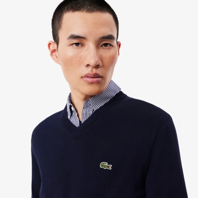 Men’s Cotton V-Neck Sweater
