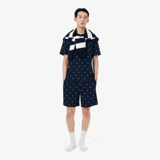 Men’s Crocodile Print Pajama Top