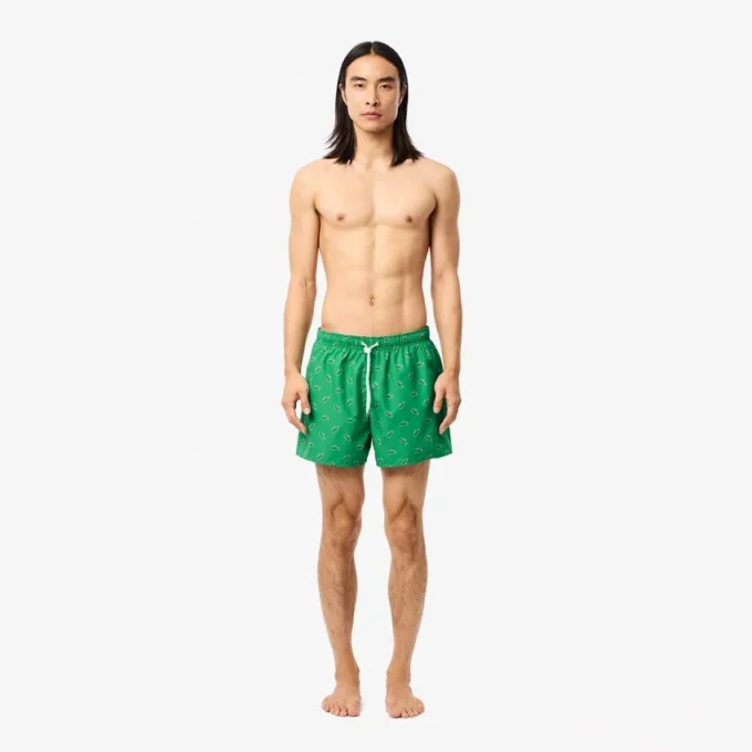 Men’s Crocodile Print Swim Trunks