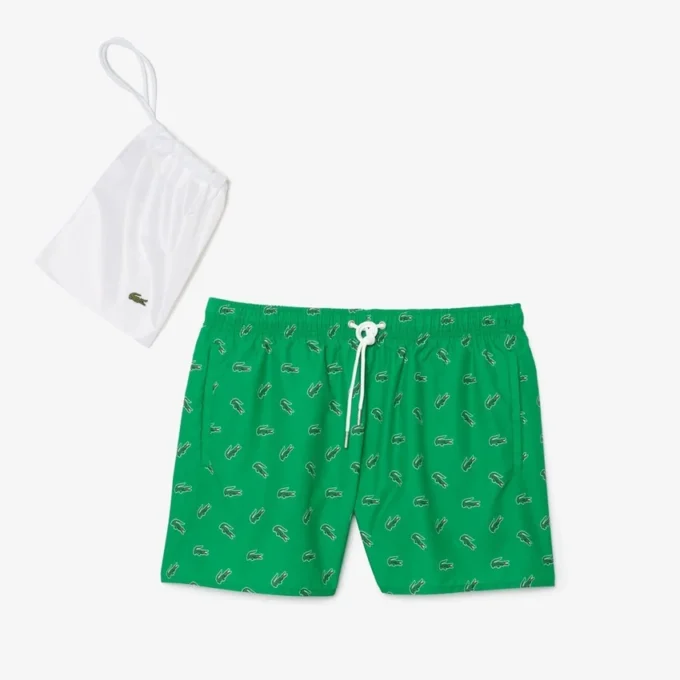 Men’s Crocodile Print Swim Trunks
