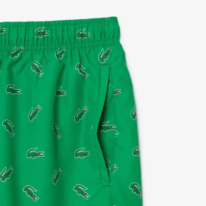 Men’s Crocodile Print Swim Trunks