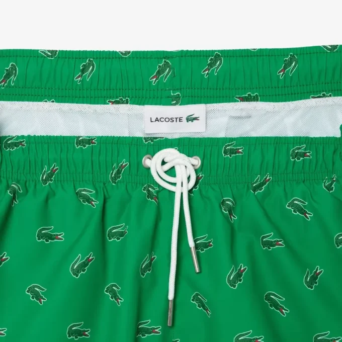 Men’s Crocodile Print Swim Trunks