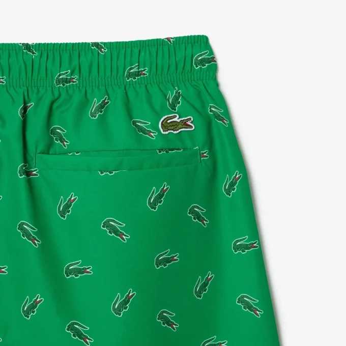 Men’s Crocodile Print Swim Trunks