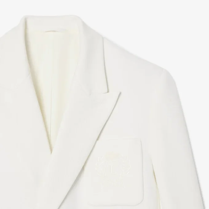 Men’s Double Breasted Embroidered Heritage Badge Blazer