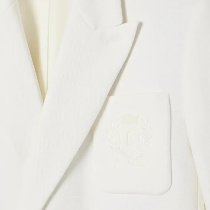 Men’s Double Breasted Embroidered Heritage Badge Blazer
