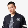 Men’s Embroidered Badge Water-Repellent Bomber Jacket